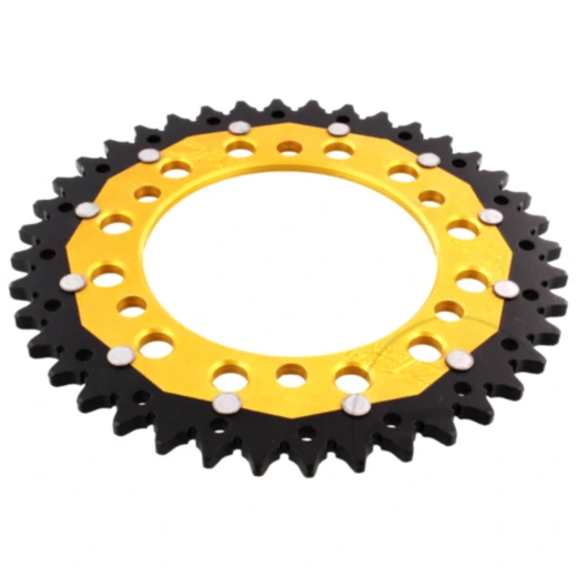 Kettenrad Dual 40Z Teilung 520 gold ZF Innendurchmesser 110 Lochkreis 130 passend für: Kawasaki Ninja, GPZ, Z