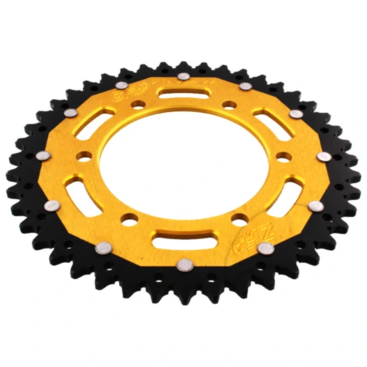 Kettenrad Dual 44Z Teilung 520 gold ZF Innendurchmesser 110 Lochkreis 130 passend für: Kawasaki Ninja, GPZ, Z