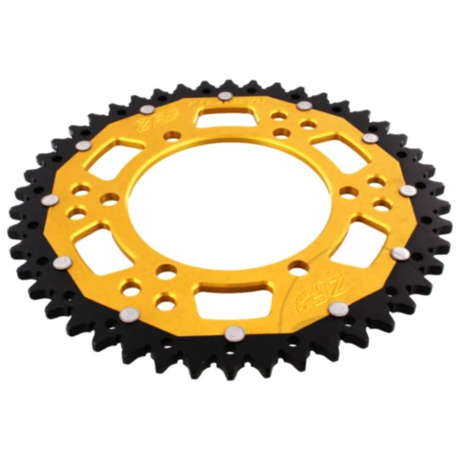 Kettenrad Dual 46Z Teilung 520 gold ZF Innendurchmesser 110 Lochkreis 130 passend für: Kawasaki Ninja, GPZ, Z