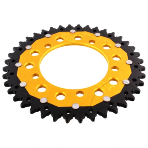 Kettenrad Dual 40Z Teilung 520 gold ZF Innendurchmesser 100 Lochkreis 120 passend für: Aprilia RS, RSV, Tuono