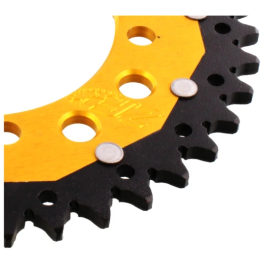 Kettenrad Dual 40Z Teilung 520 gold ZF Innendurchmesser 100 Loc