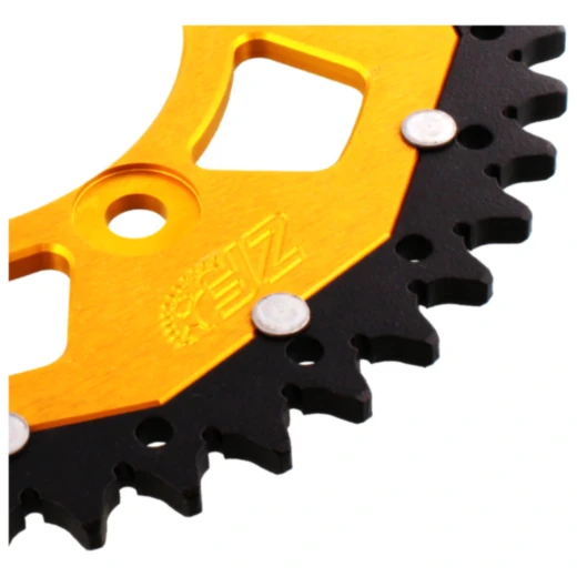 Kettenrad Dual 46Z Teilung 520 gold ZF Innendurchmesser 100 Loc