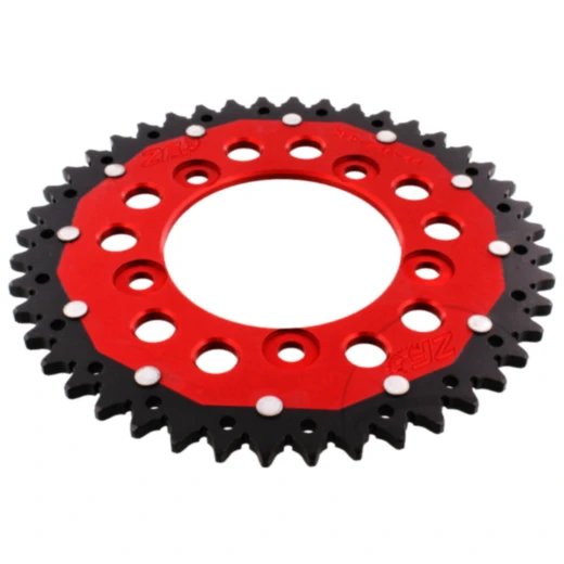 Kettenrad Dual 44Z Teilung 520 rot ZF Innendurchmesser 100 Lochkreis 124 passend für: Ducati Scrambler, Monster, Panigale