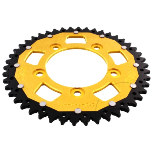 Kettenrad Dual 46Z Teilung 520 gold ZF Innendurchmesser 100 Lochkreis 124 passend für: Ducati Scrambler, Monster, Panigale