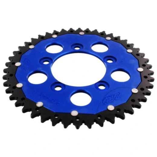 ZF Dual Kettenrad 46Z 520, blau, Innendurchmesser 87 mm, Lochkreis 110