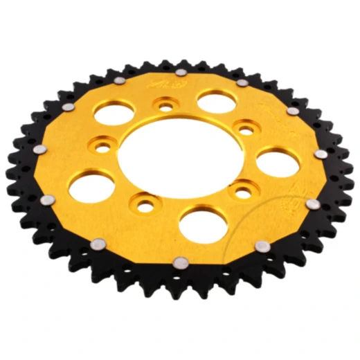 ZF Dual Kettenrad 46Z 520 gold für sportliche Motorräder