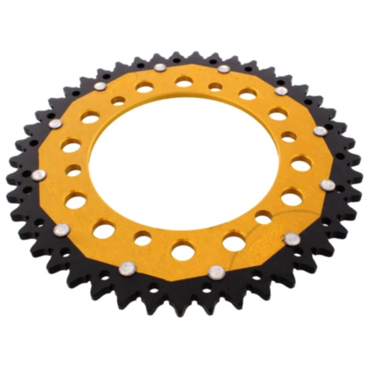 ZF Dual Kettenrad 45Z Teilung 520 gold für Motorräder