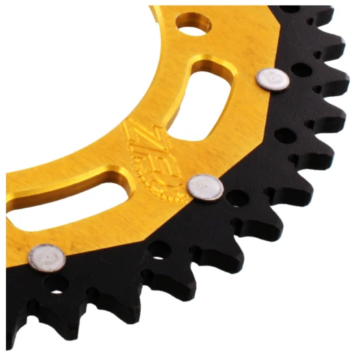 Kettenrad Dual 45Z Teilung 520 gold ZF Innendurchmesser 125 Loc