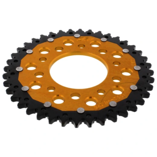 Kettenrad Dual 40Z Teilung 525 gold ZF Innendurchmesser 080 Lochkreis 110 passend für: Honda CB, VT, XRV
