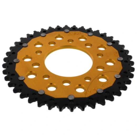 Kettenrad Dual 42Z Teilung 525 gold ZF Innendurchmesser 080 Lochkreis 110 passend für: Honda CB, VT, XRV