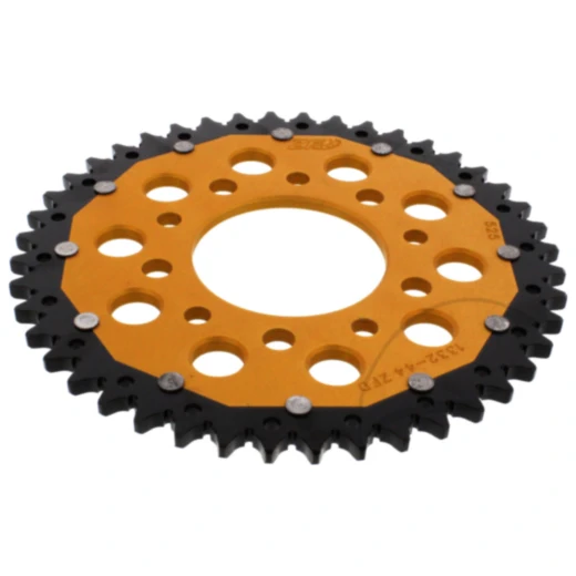 Kettenrad Dual 44Z Teilung 525 gold ZF Innendurchmesser 080 Lochkreis 110 passend für: Honda CB, VT, XRV