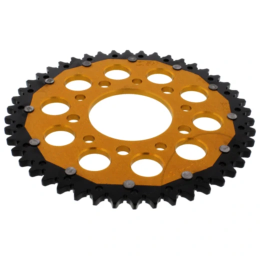 Kettenrad Dual 46Z Teilung 525 gold ZF Innendurchmesser 080 Lochkreis 110 passend für: Honda CB, VT, XRV