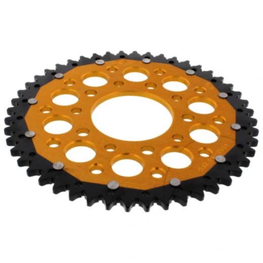 Kettenrad Dual 48Z Teilung 525 gold ZF Innendurchmesser 080 Lochkreis 110 passend für: Honda CB, VT, XRV