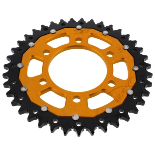 Kettenrad Dual 39Z Teilung 525 gold ZF Innendurchmesser 080 Lochkreis 104 passend für: Kawasaki Z, ZX - 10R, KLZ