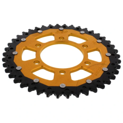Kettenrad Dual 42Z Teilung 525 gold ZF Innendurchmesser 080 Lochkreis 104 passend für: Kawasaki Z, ZX - 10R, KLZ