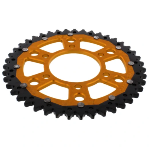 Kettenrad Dual 43Z Teilung 525 gold ZF Innendurchmesser 080 Lochkreis 104 passend für: Kawasaki Z, ZX - 10R, KLZ
