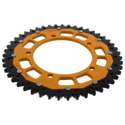 Kettenrad Dual 47Z Teilung 525 gold ZF Innendurchmesser 120 Lochkreis 140 passend für: Triumph Bonneville, Thruxton, Scrambler