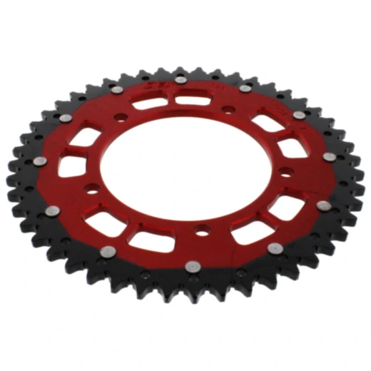 Kettenrad Dual 48Z Teilung 525 rot ZF Innendurchmesser 120 Lochkreis 140 passend für: Triumph Bonneville, Thruxton, Scrambler
