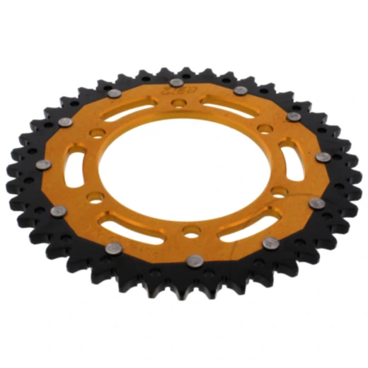 Kettenrad Dual 42Z Teilung 525 gold ZF Innendurchmesser 106 Lochkreis 125 passend für: Triumph Tiger, Street Triple, Bonneville