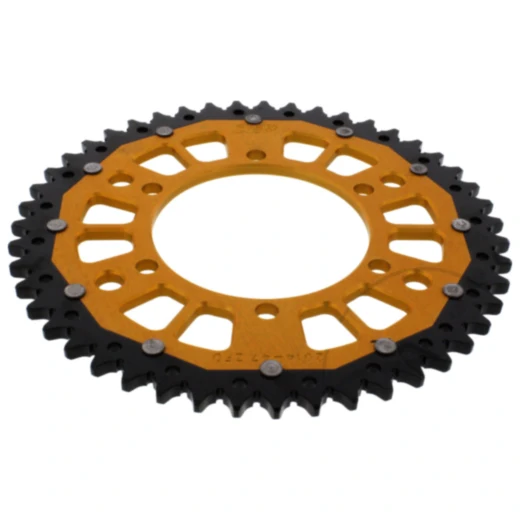 Kettenrad Dual 47Z Teilung 525 gold ZF Innendurchmesser 106 Lochkreis 125 passend für: Triumph Tiger, Street Triple, Bonneville