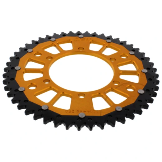 Kettenrad Dual 49Z Teilung 525 gold ZF Innendurchmesser 106 Lochkreis 125 passend für: Triumph Tiger, Street Triple, Bonneville