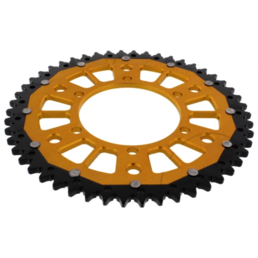 Kettenrad Dual 50Z Teilung 525 gold ZF Innendurchmesser 106 Lochkreis 125 passend für: Triumph Tiger, Street Triple, Bonneville