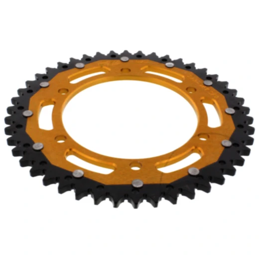 Kettenrad Dual 46Z Teilung 525 gold ZF Innendurchmesser 130 Lochkreis 150 passend für: Honda XL