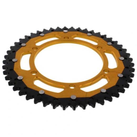 Kettenrad Dual 48Z Teilung 525 gold ZF Innendurchmesser 130 Lochkreis 150 passend für: Honda XL