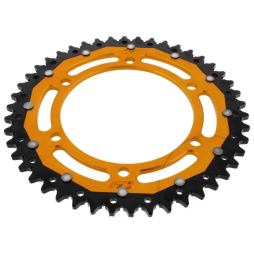 Kettenrad Dual 46Z Teilung 520 gold ZF Innendurchmesser 130 Lochkreis 150 passend für: Honda NX