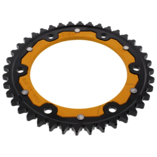 Kettenrad Dual 40Z Teilung 530 gold ZF Innendurchmesser 134 Lochkreis 160 passend für: Honda CBR, VTR