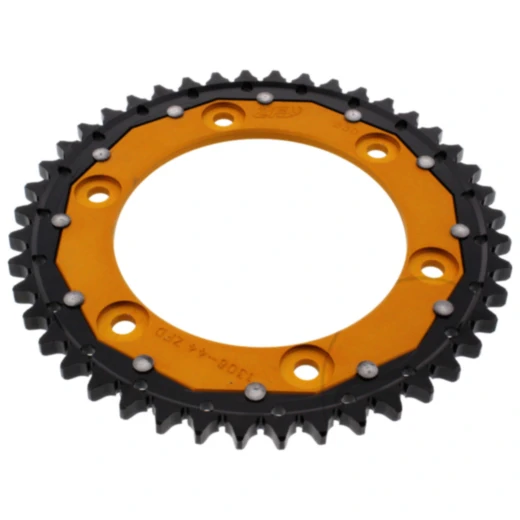 Kettenrad Dual 44Z Teilung 530 gold ZF Innendurchmesser 134 Lochkreis 160 passend für: Honda CBR, VTR