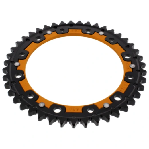 Kettenrad Dual 43Z Teilung 530 gold ZF Innendurchmesser 154 Lochkreis 176 passend für: Honda VFR, CB