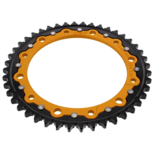 Kettenrad Dual 44Z Teilung 530 gold ZF Innendurchmesser 154 Lochkreis 176 passend für: Honda VFR, CB