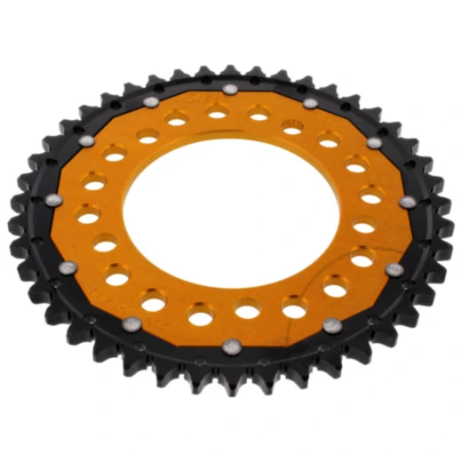 Kettenrad Dual 44Z Teilung 530 gold ZF Innendurchmesser 112 Lochkreis 138 passend für: Honda CB, CBR, CBF