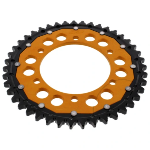 Kettenrad Dual 43Z Teilung 530 gold ZF Innendurchmesser 110 Lochkreis 130 passend für: MZ/MUZ 1000