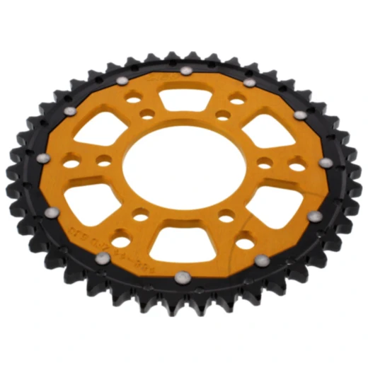 Kettenrad Dual 44Z Teilung 530 gold ZF Innendurchmesser 080 Lochkreis 104 passend für: Kawasaki ZRX, ZX - 9R, ZX - 12R