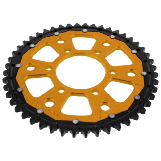 Kettenrad Dual 48Z Teilung 530 gold ZF Innendurchmesser 080 Lochkreis 104 passend für: Kawasaki ZRX, ZX - 9R, ZX - 12R