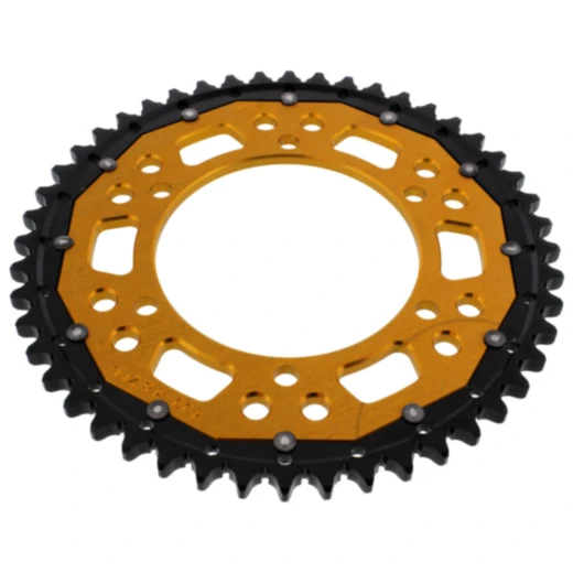 Kettenrad Dual 48Z Teilung 530 gold ZF Innendurchmesser 120 Lochkreis 140 passend für: Kawasaki VN, ZZR