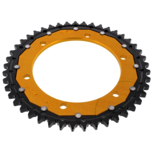 Kettenrad Dual 45Z Teilung 530 gold ZF Innendurchmesser 140 Lochkreis 160 passend für: Kawasaki GPZ, ZRX, ZR