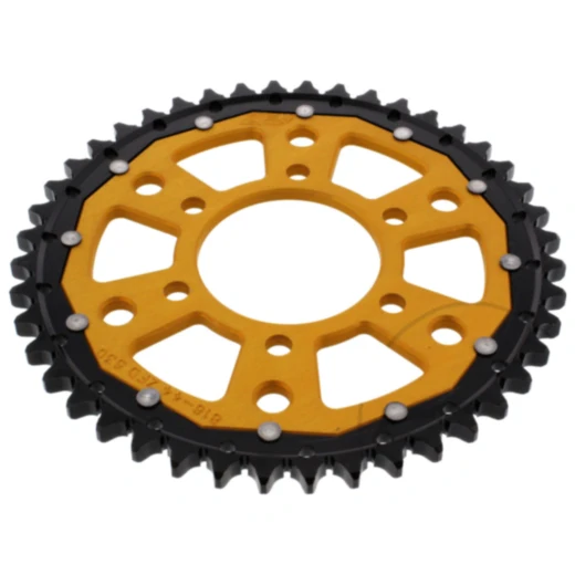 ZG Dual Kettenrad 44Z 530 gold mit 76 mm Innendurchmesser und 100 mm Lochkreis