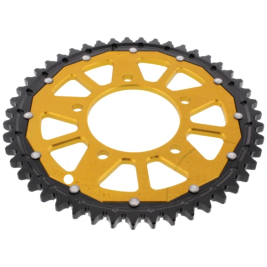 Kettenrad Dual 47Z Teilung 530 gold ZF Innendurchmesser 087 Lochkreis 110