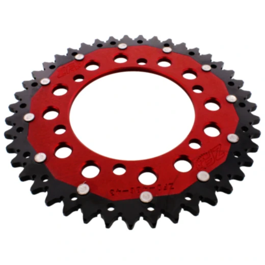 Kettenrad Dual 43Z Teilung 520 rot ZF Innendurchmesser 110 Lochkreis 130 passend für: Kawasaki Ninja, GPZ, Z
