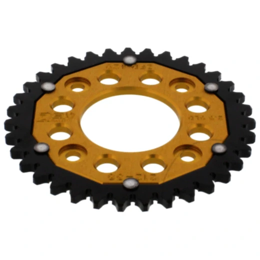 Kettenrad Dual 35Z Teilung 420 gold ZF Innendurchmesser 058 Lochkreis 090 passend für: Honda ANF, MSX, AFS