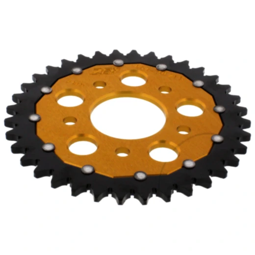 Kettenrad Dual 36Z Teilung 520 gold ZF Innendurchmesser 058 Lochkreis 090 passend für: Honda NSR