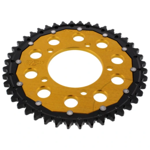 Kettenrad Dual 44Z 525 gold ZF für Motorräder