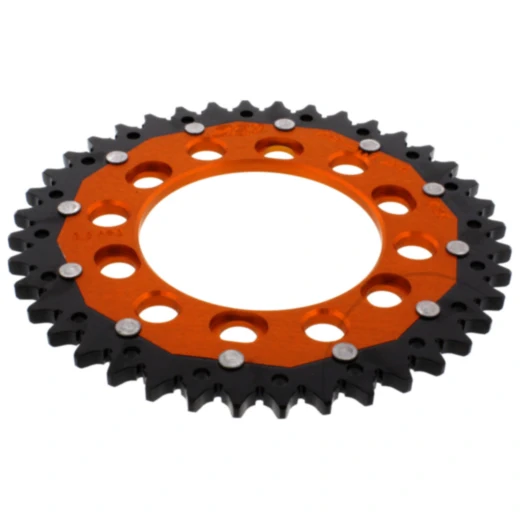 Kettenrad Dual 40Z für Motorräder Teilung 525 orange ZF