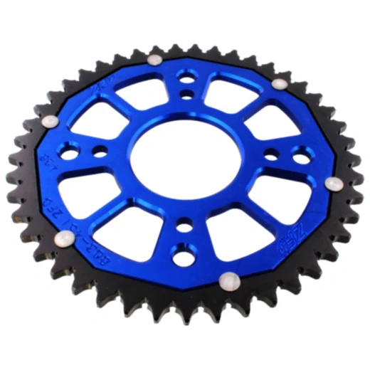 Kettenrad Dual 45Z Teilung 428 blau ZF Innendurchmesser 058 Lochkreis 090 passend für: Suzuki GSX - R, GSX - S