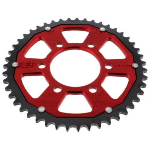 Kettenrad Dual 47Z Teilung 428 rot ZF Innendurchmesser 068 Lochkreis 090 passend für: Honda CB