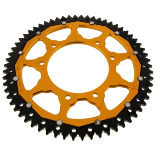 Kettenrad Dual 62Z Teilung 428 gold ZF Innendurchmesser 105 Lochkreis 125 passend für: F. B Mondial SMX, HPS, Flat Track