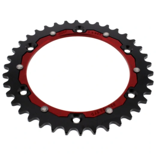 Kettenrad Dual 38Z Teilung 520 rot ZF Innendurchmesser 136 Lochkreis 156 passend für: Husqvarna TE, WR, SM, CR